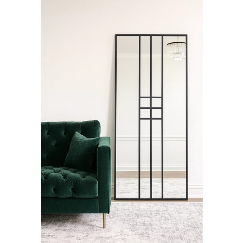 Lustro loft ze szprosami - ZEUS - kolor ramy do wyboru